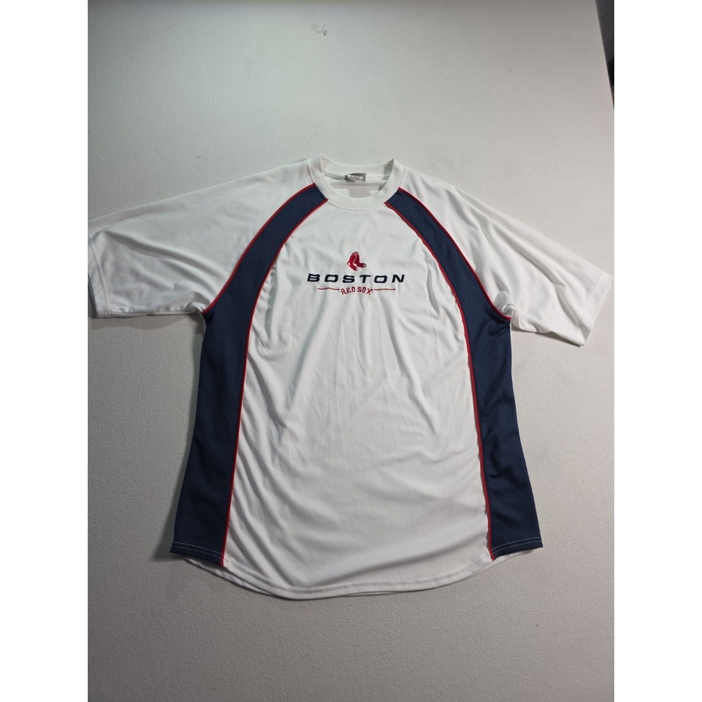 Vintage Lee Sport Boston Red Sox Baseball Jersey Red White Blue READ DESCRIPTION